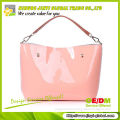 2013 candy color pvc small handbag shinny pvc small girls handbags